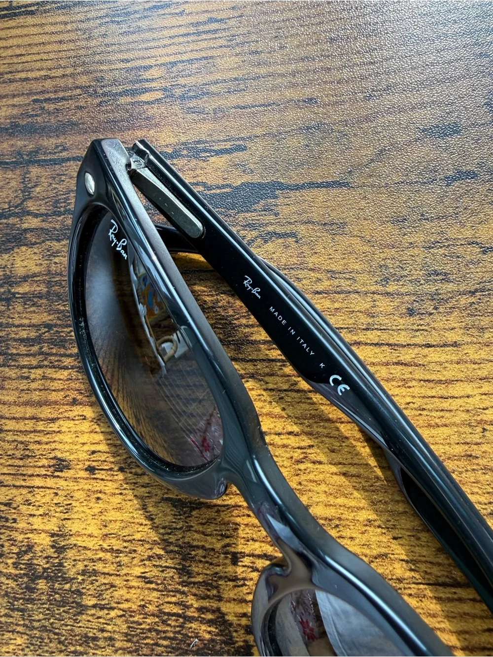 Ray-Ban Black Frame Sunglasses with Dark Lenses